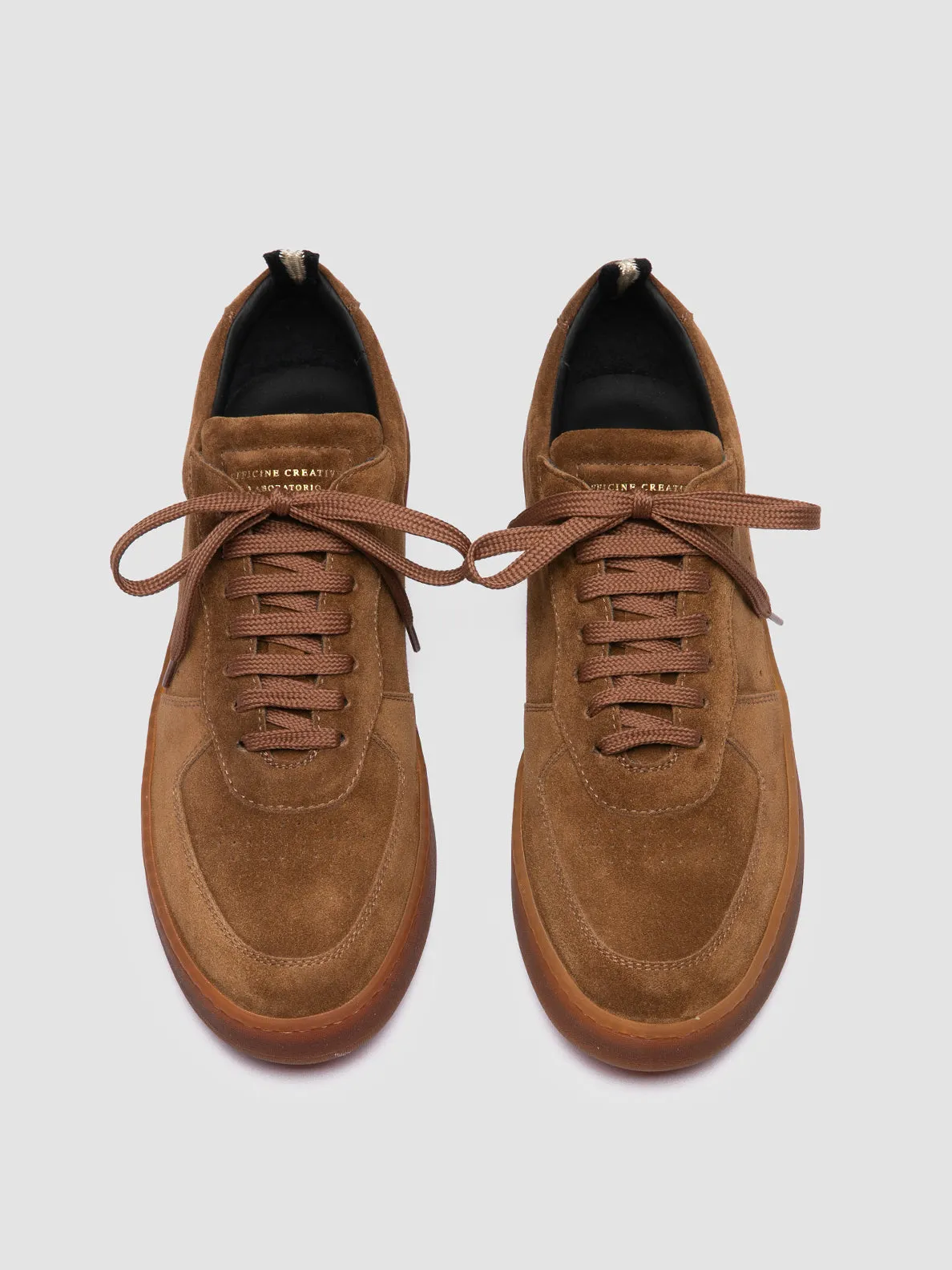 ASSET 001 - Brown Suede Low Top Sneakers
