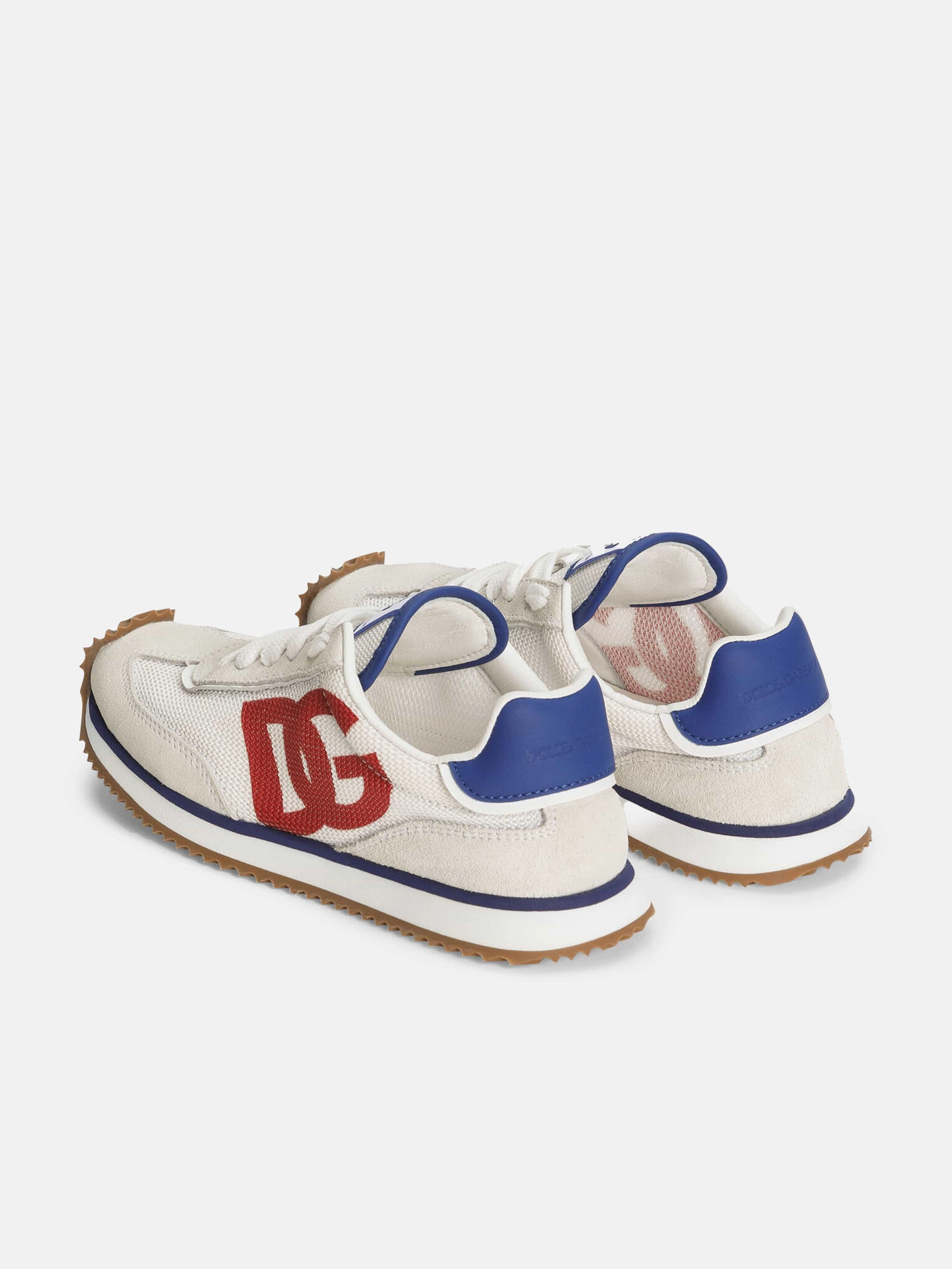 Right For You Boys Mixed Material DG Cushion Trainers in White