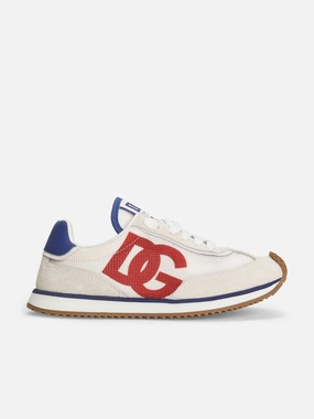 Adventure Awaits, Ergonomic & Efficient Basic function offer Boys Mixed Material DG Cushion Trainers in White Return Buyer Offer