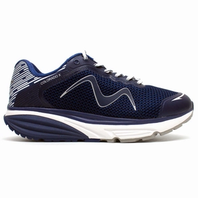 Effortlessly Cool Basic function offer MBT Colorado X Synthetic Leather Women's Running Deep Navy Trainers Price drop alert