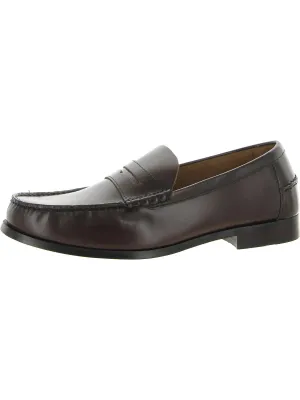 Berkley Mens Leather Slip on Penny Loafers