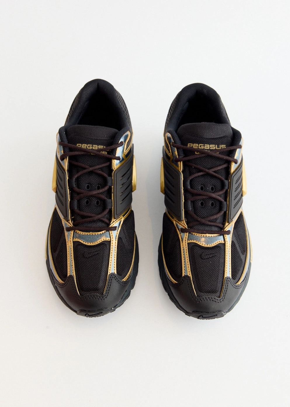 Everyday Luxury, Upgrade Your Essentials Air Pegasus Wave Premium 'Black Metallic Gold' Sneakers
