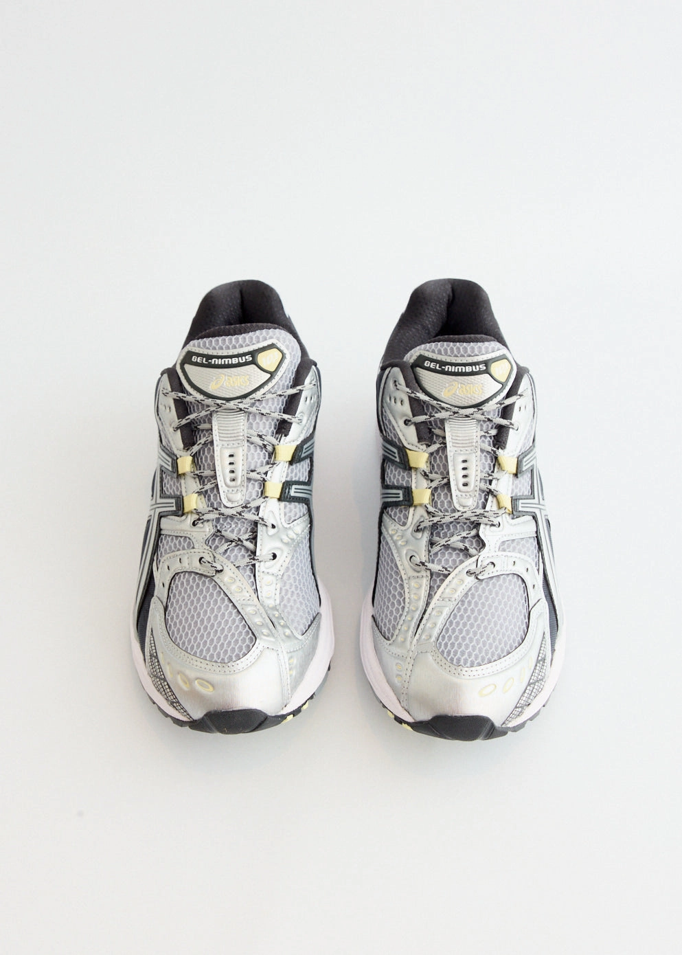 Gel-Nimbus 10.1 'Piedmont Grey' Sneakers Metallic Gold Evening Bag, Vinyl, Felt