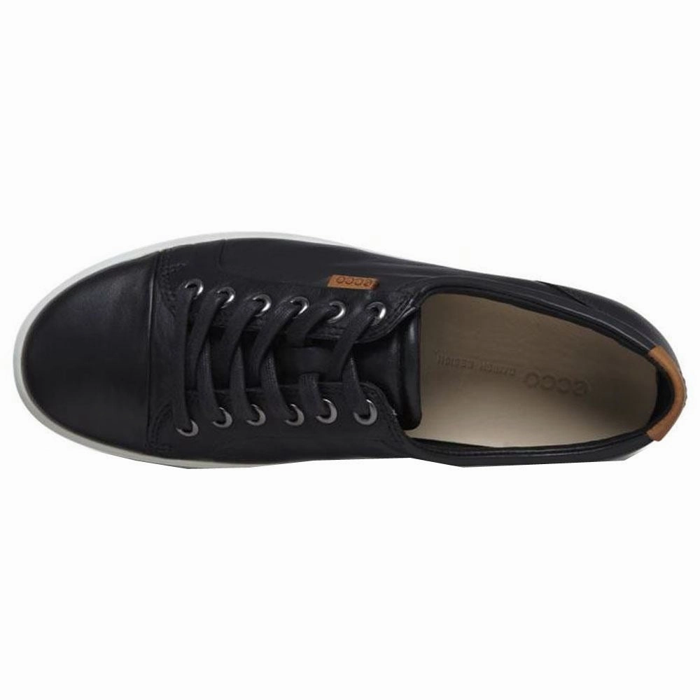 Designed For Everyday Use Ecco Soft 7 Low Cut Leather Women's Low Top Black Trainers
