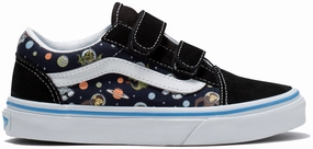 Best For Workouts Big Discount Vans Kids Old Skool V Glow Cosmic Zoo Black/Blue Spend and save