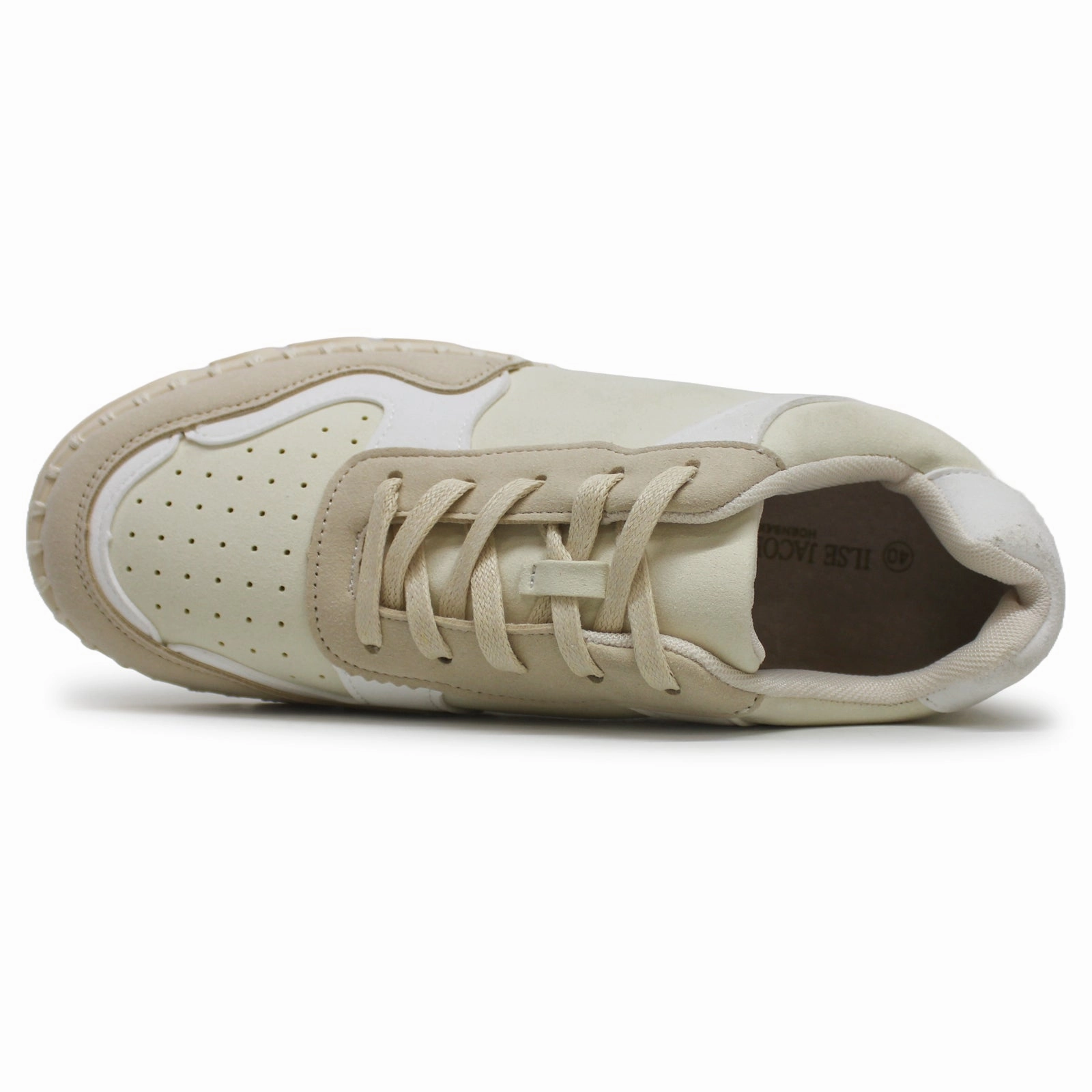Professional Ilse Jacobsen Tulip 4093 Textile Synthetic Women's White Comfort Trainers Trolley Sleeve