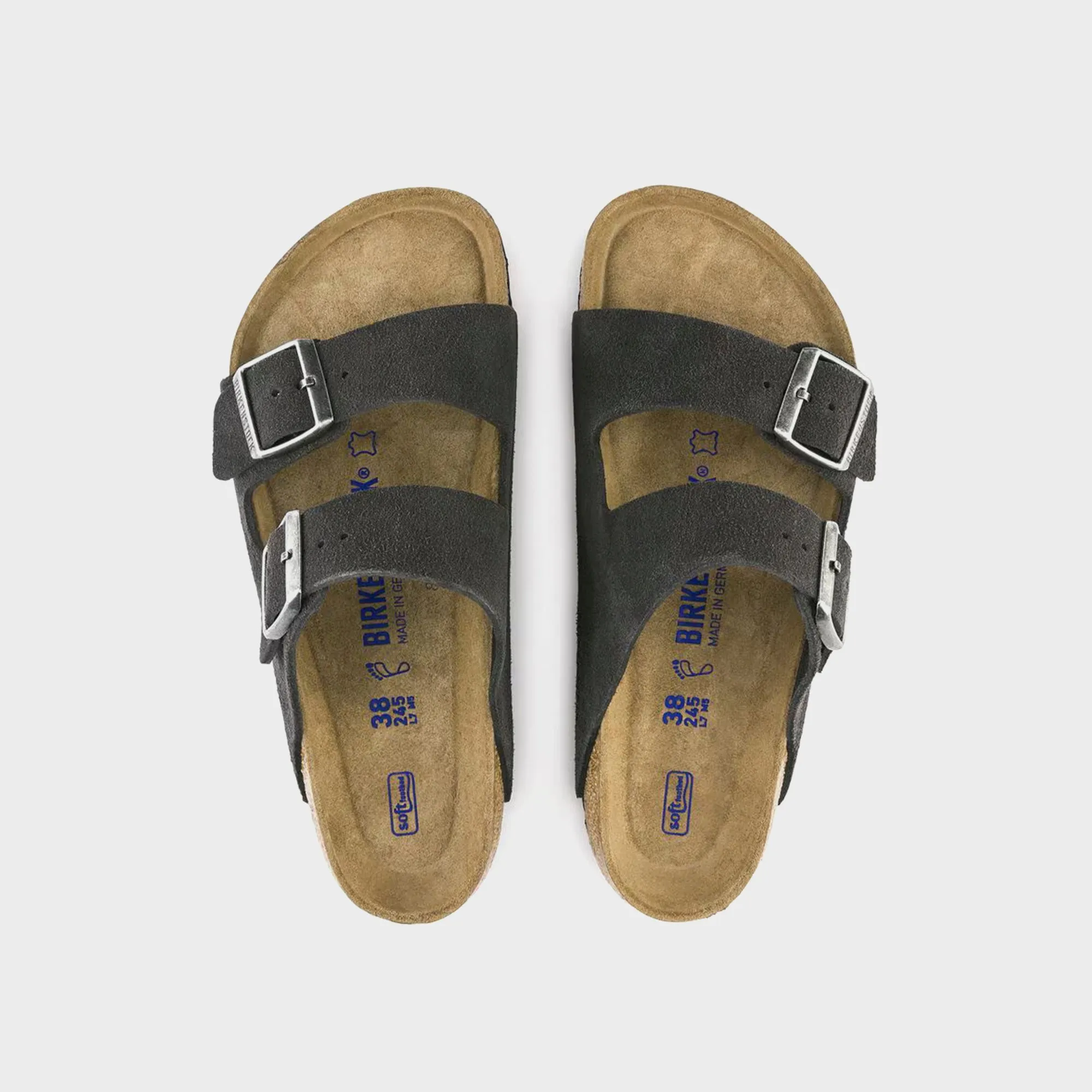 Birkenstock Arizona Soft Footbed Suede - Velvet Gray
