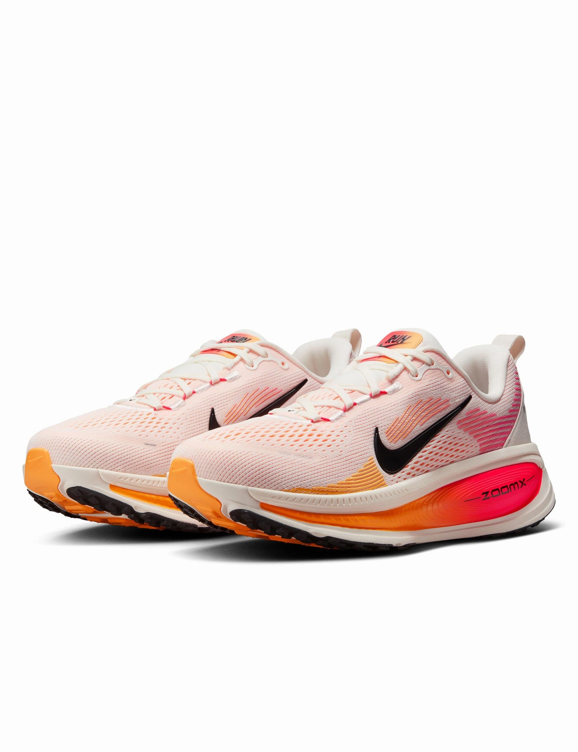 Vomero 18 Running Shoes - Sail/Bright Crimson/Laser Orange/Black Everyday Luxury