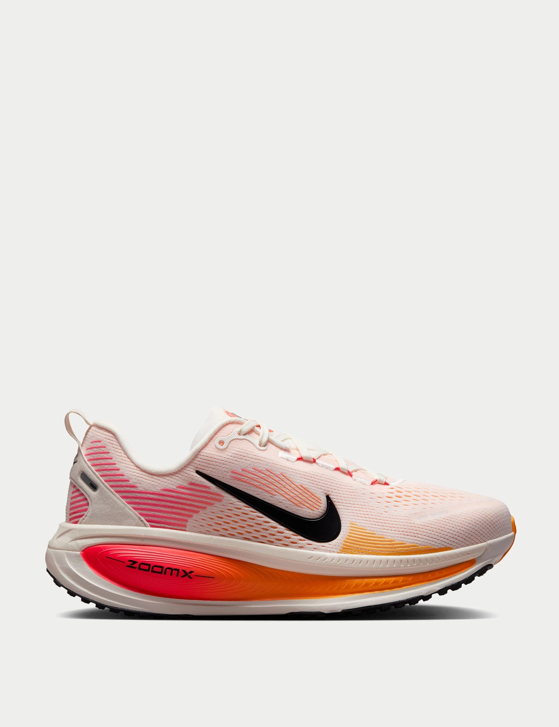 Birthday special Vomero 18 Running Shoes - Sail/Bright Crimson/Laser Orange/Black Custom Art Smooth Finish, Perfect For Daily Use