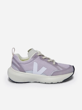 Grab It Fast, The Smart Buy, Sleek & Affordable Black Friday deal Veja Girls Canary Alveomesh Trainers in Purple Easy Handling