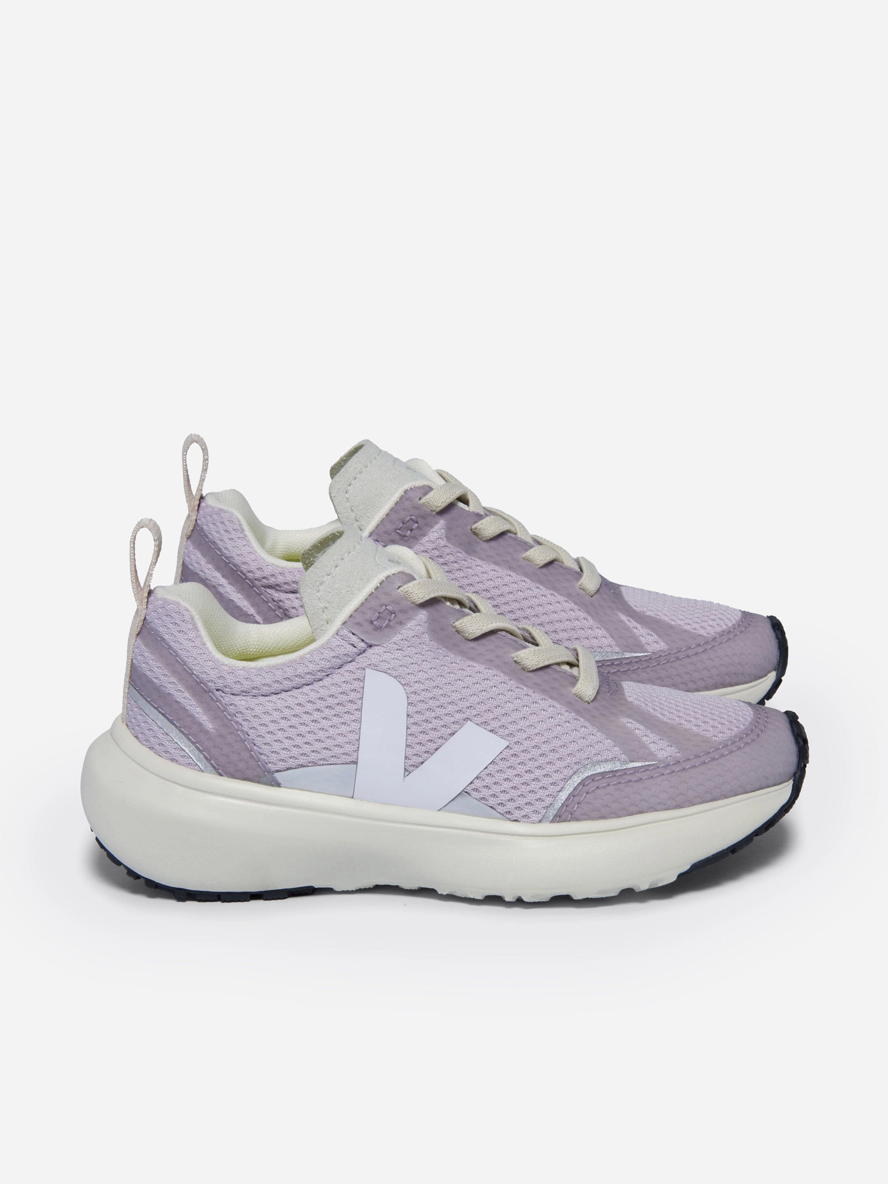 Veja Girls Canary Alveomesh Trainers in Purple Synthetic
