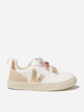 Upgrade Your Essentials Bonus gift Veja Girls ChromeFree Leather V-10 Trainers in Multicolour User-Treasured Pick