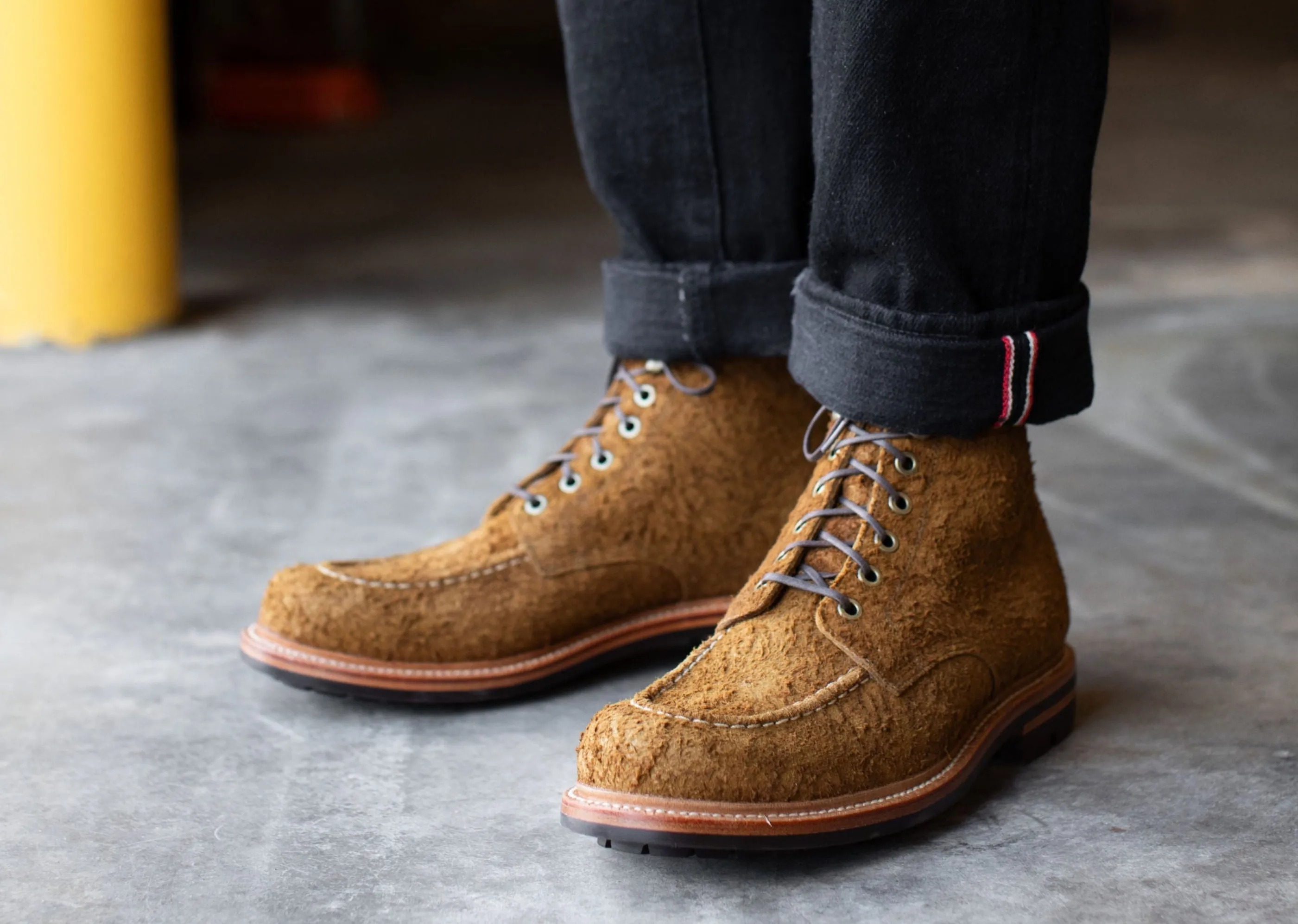 Brass Boot Bronze Rough Suede