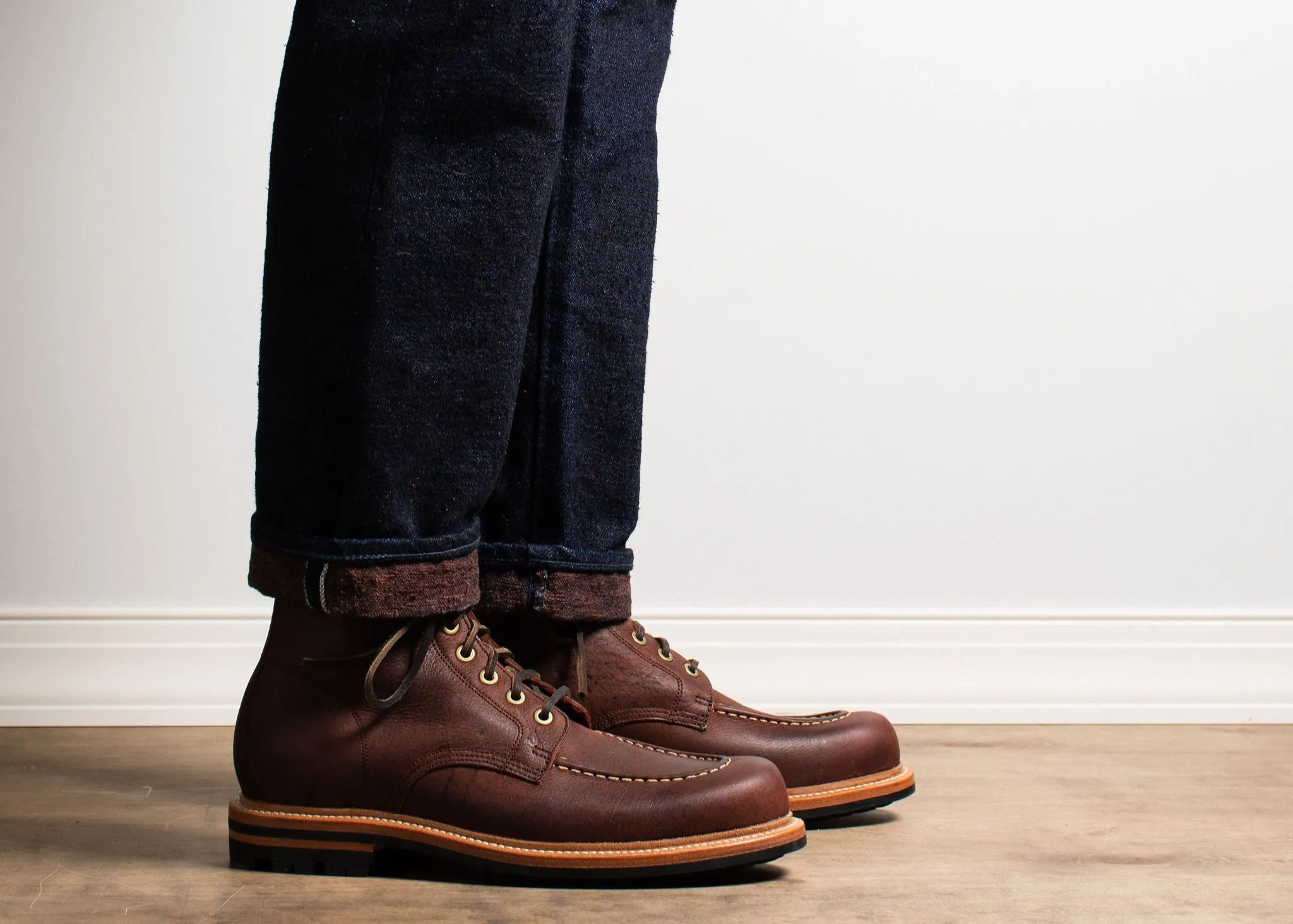 Brass Boot / Dark Burgundy Kudu