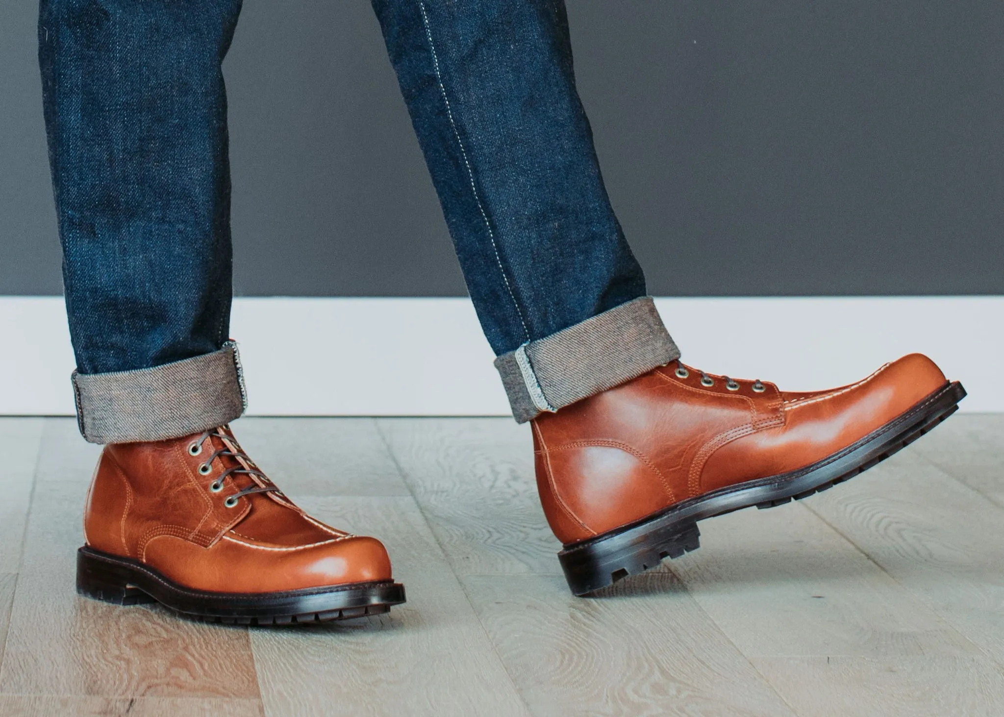 Brass Boot Tan Brooklyn Calf