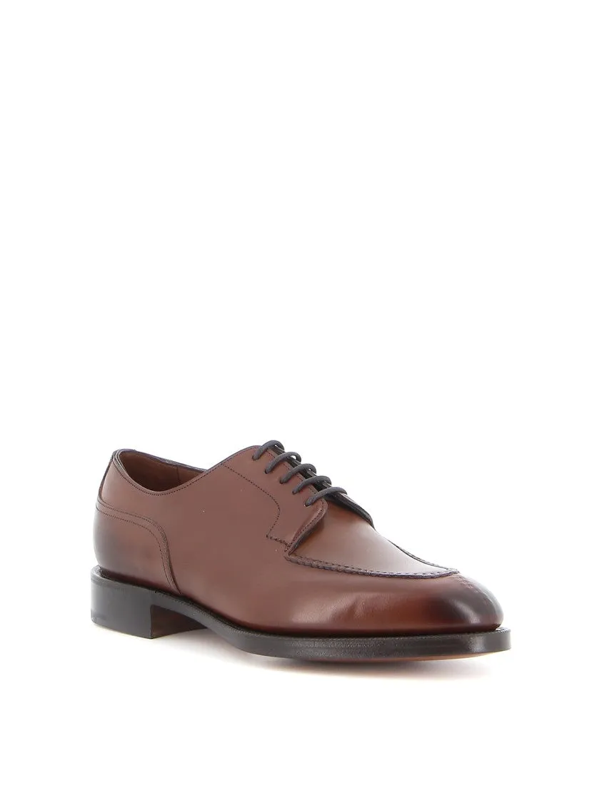 Brown Leather Derby Shoes