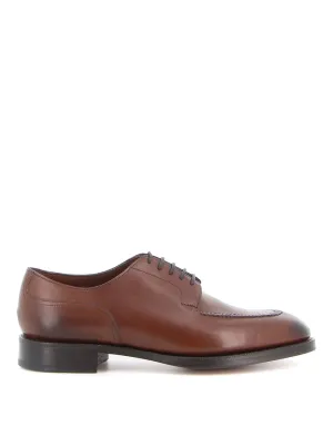 Brown Leather Derby Shoes