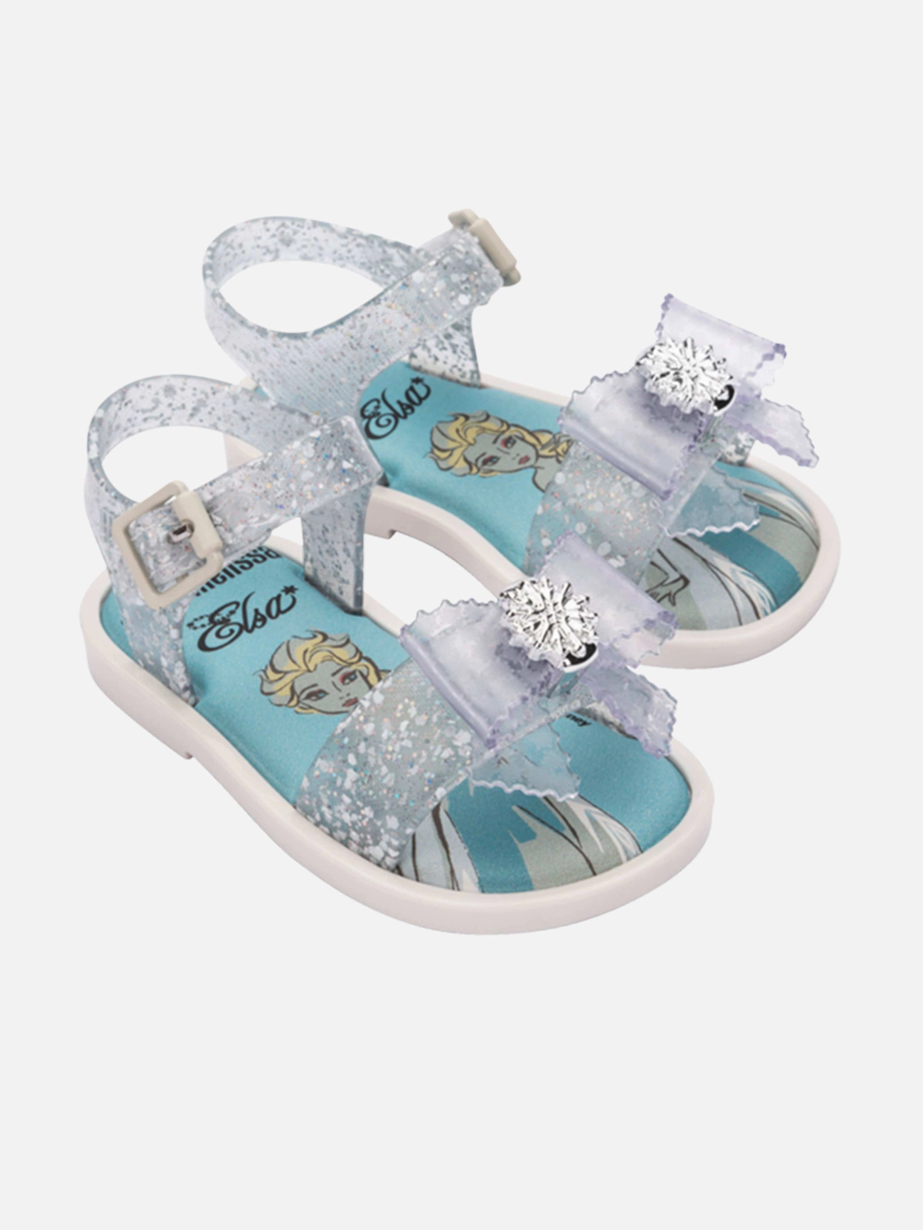 Girls Mar   Disney Princess sandals in White Water Bottle Pocket, Classic Aesthetic, Ultra-Soft Texture