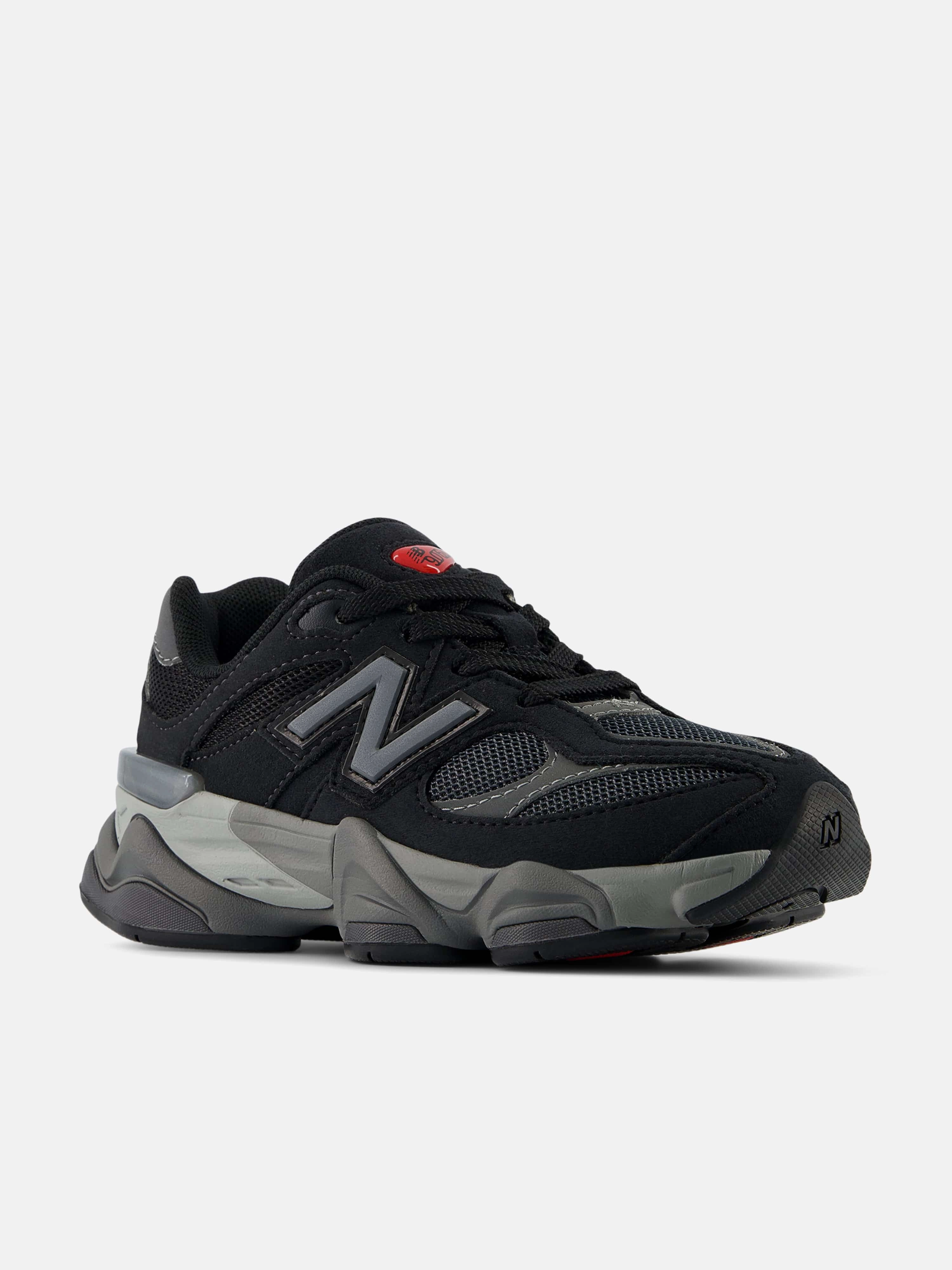 Side Pocket Kids 9060 Trainers in Black