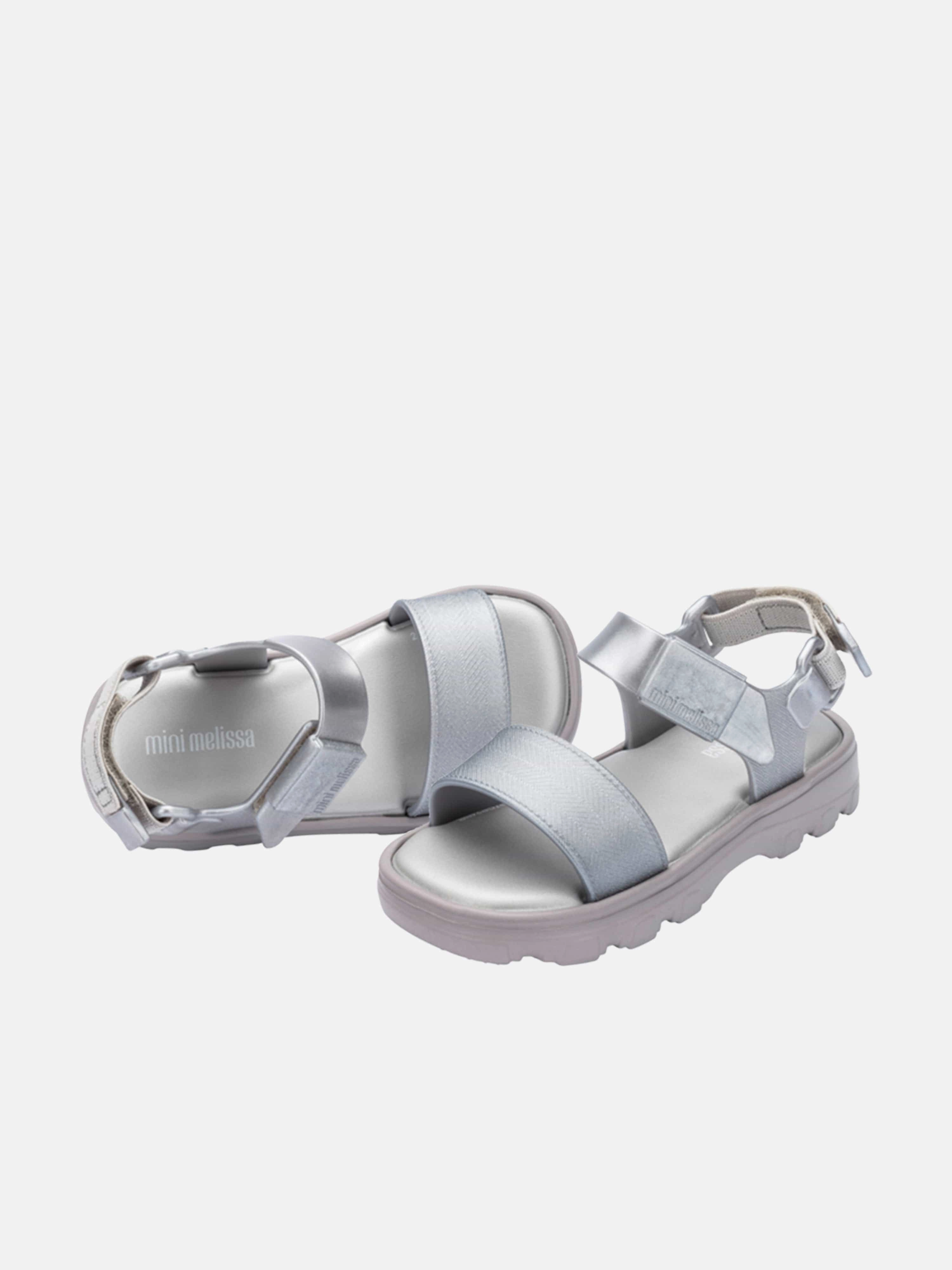 Teen Girl Mini Handbag Girls Kick Off Sandals in Silver