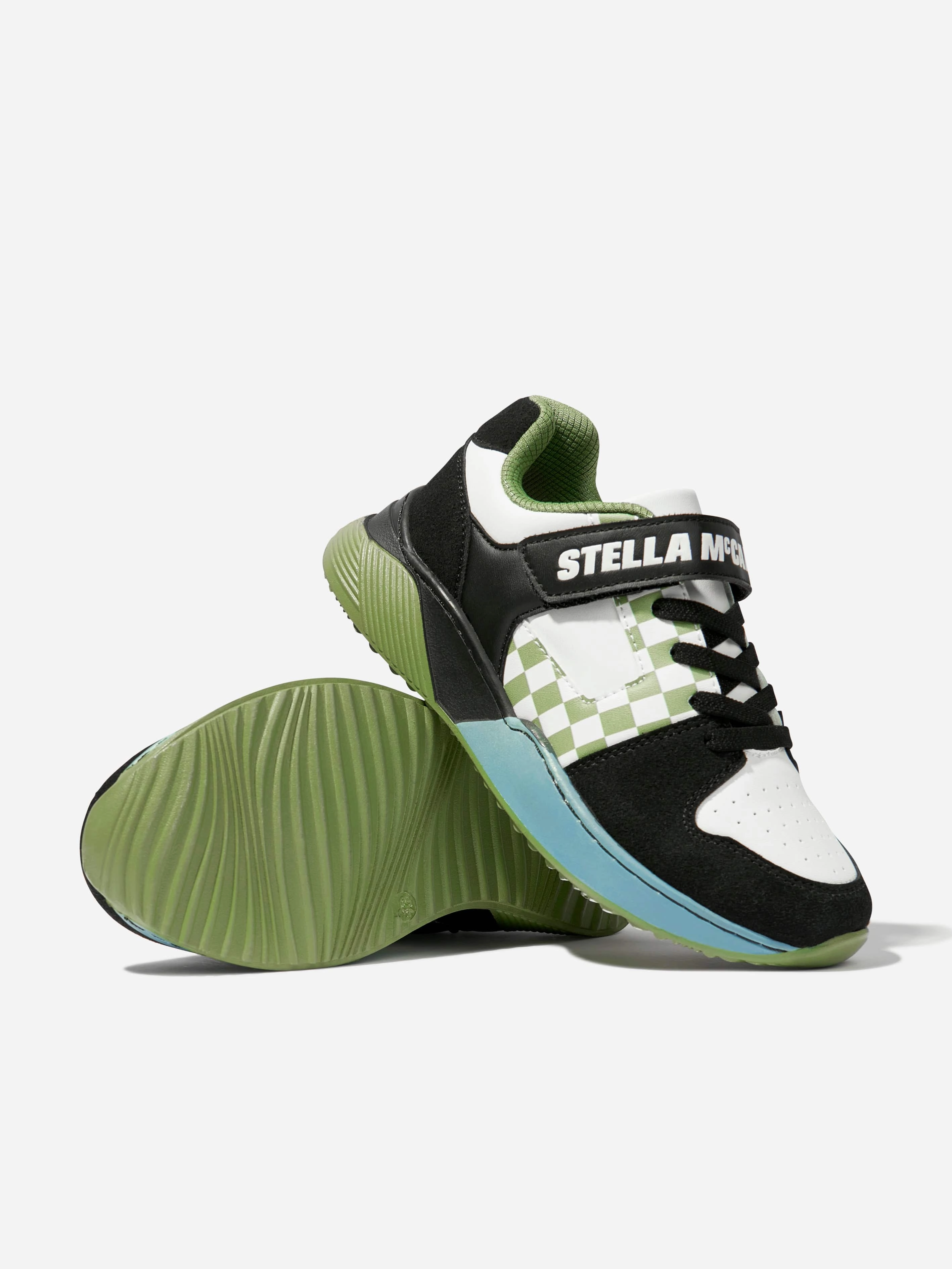 Quick Access Features, Built For The Wild Stella McCartney Boys Logo Trainers in Multicolour