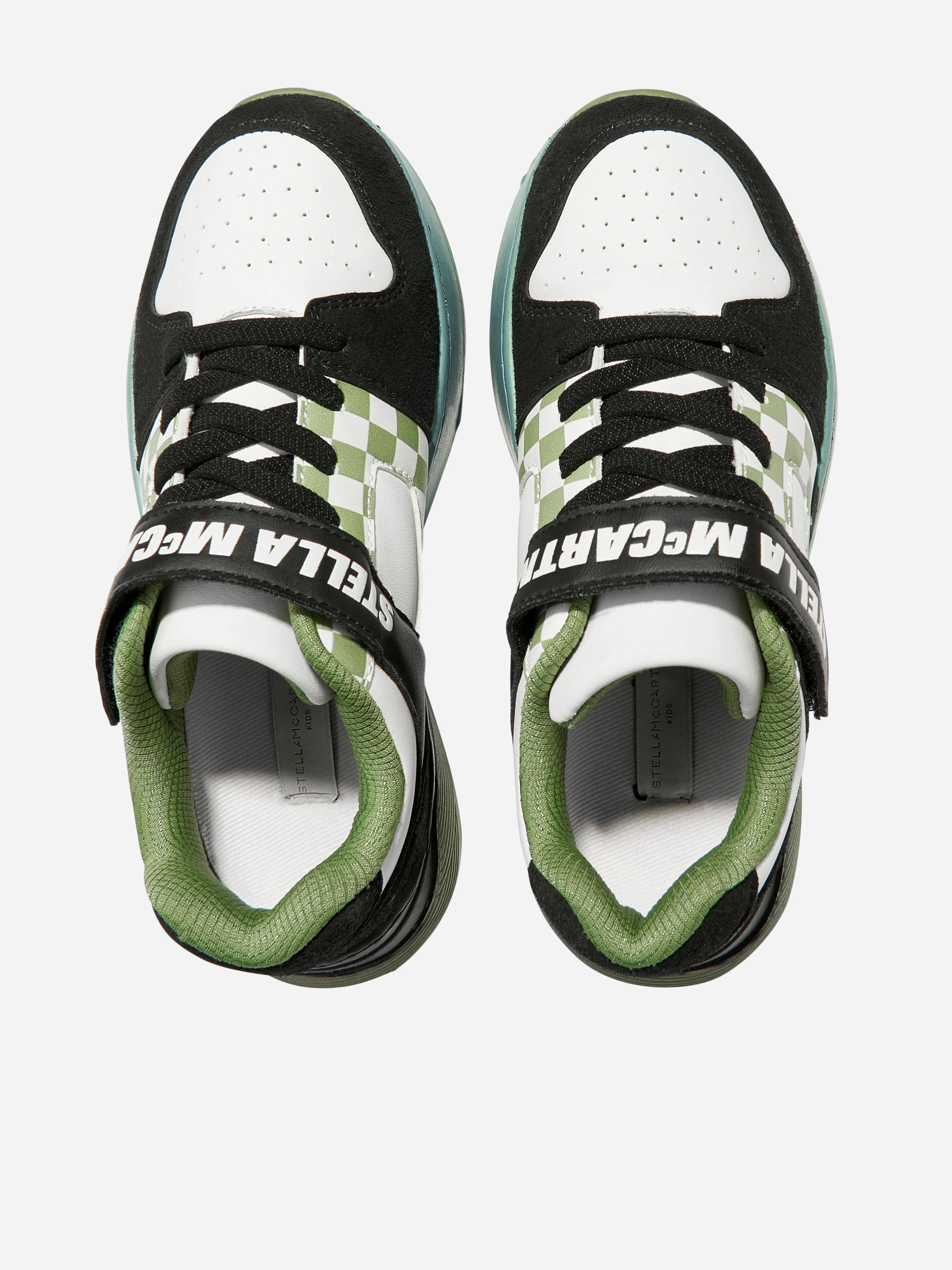 Padded Strap Stella McCartney Boys Logo Trainers in Multicolour High-End Evening Clutch Purse