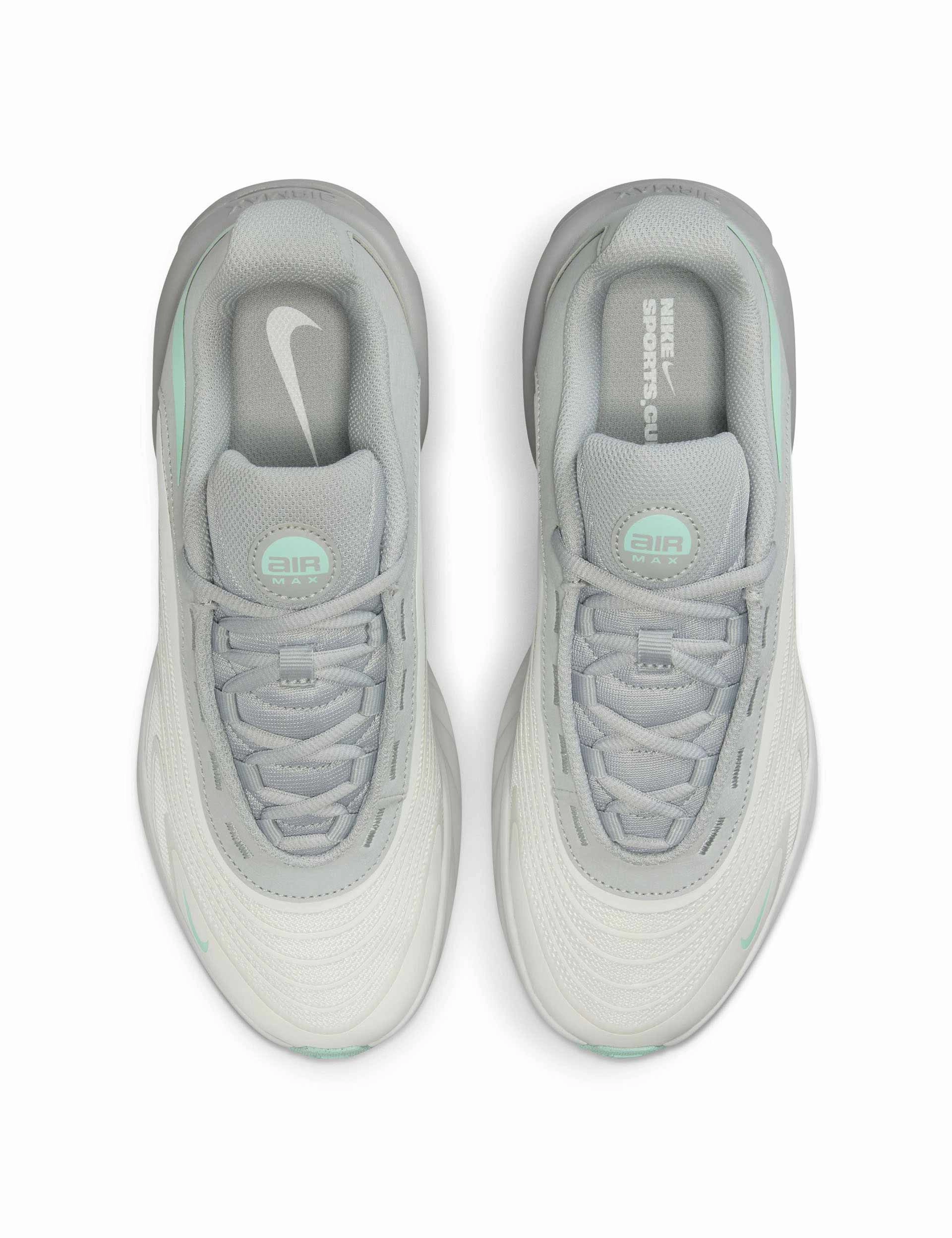 Zipper Closure Air Max Fire Shoes - Summit White/Mint Foam/Light Smoke Grey