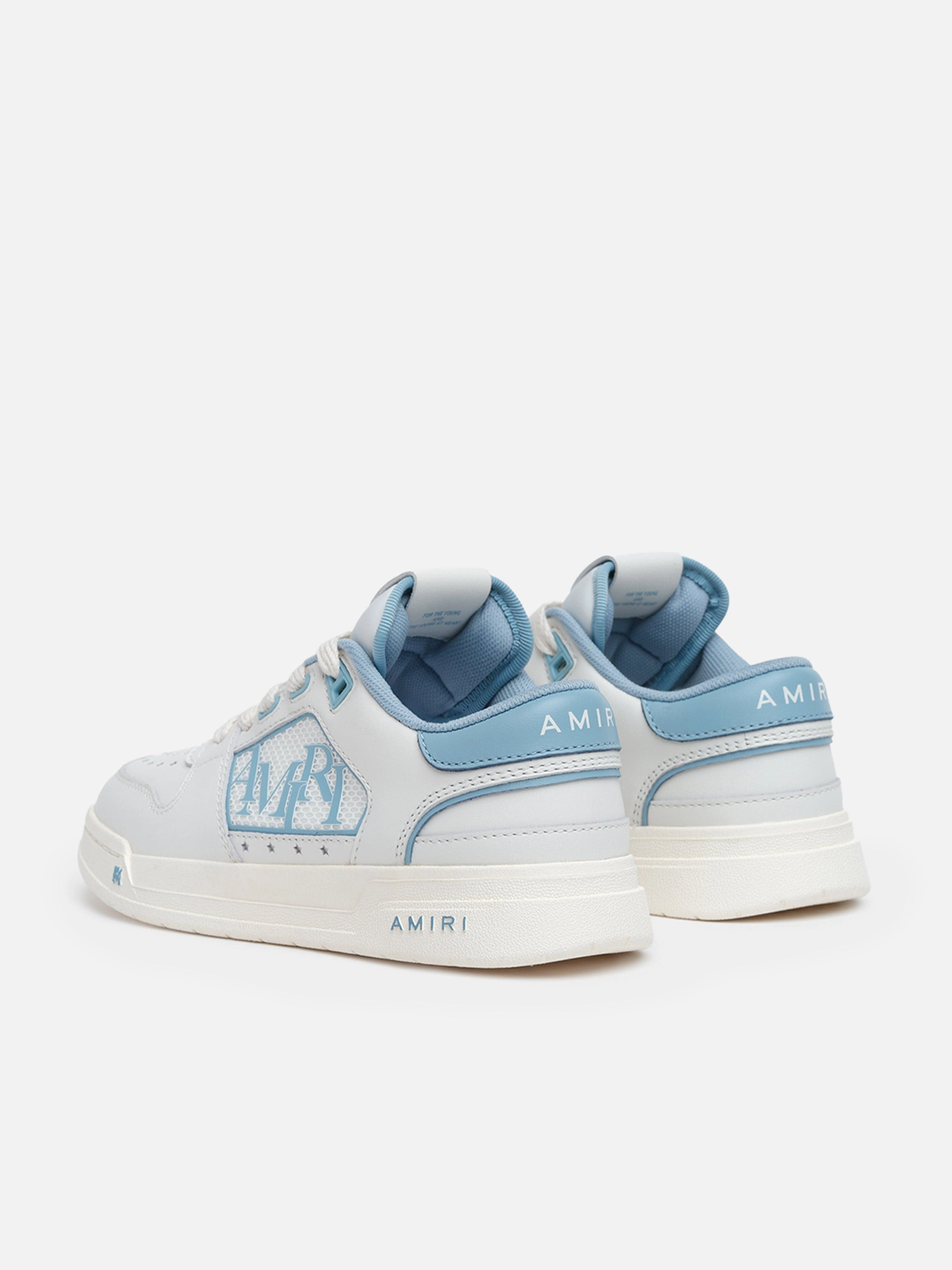 Crafted For Style Amiri Kids Leather Classic Low Trainers in Blue