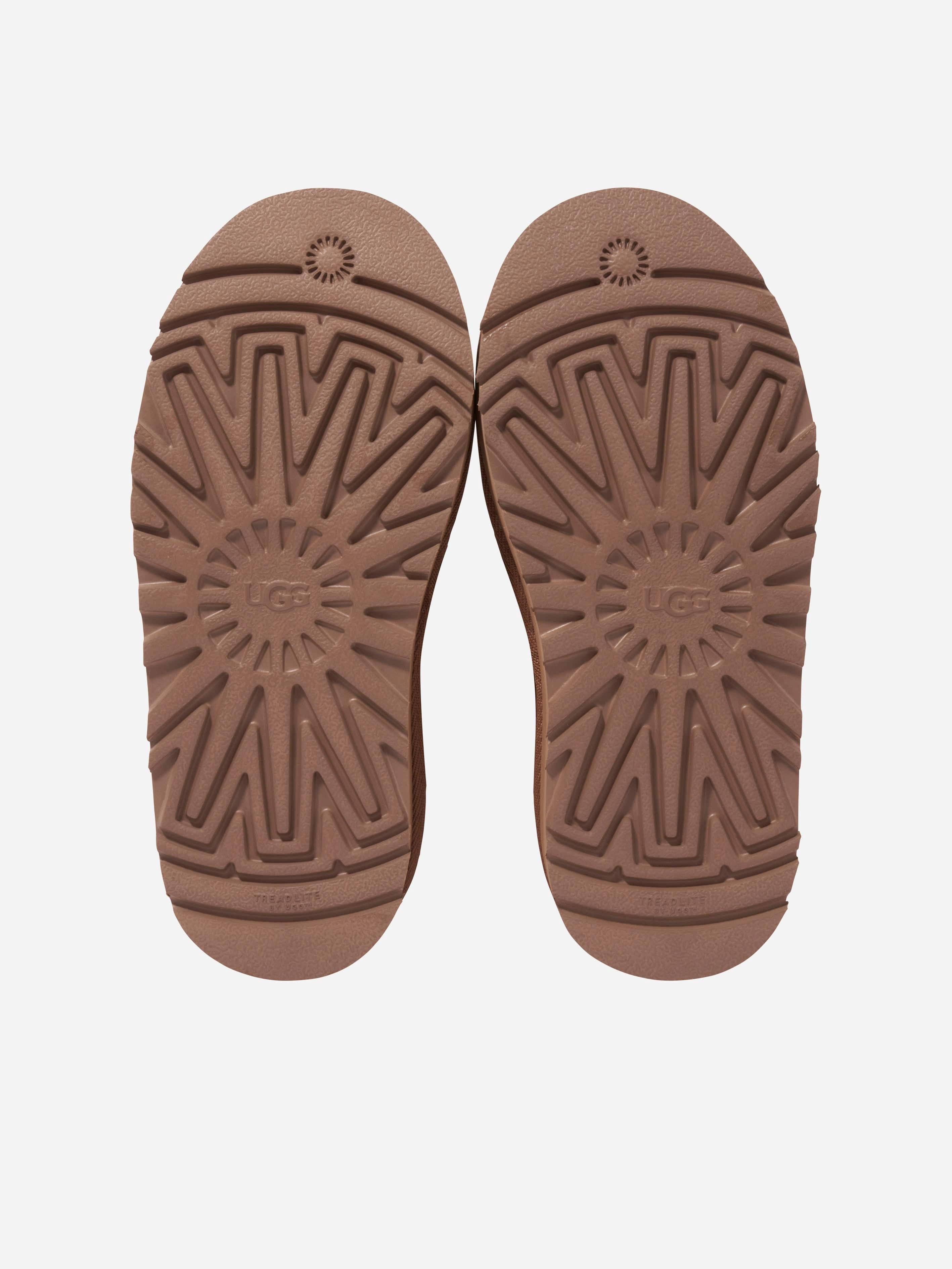 UGG Girls Classic Mini Platform Boots in Brown Effortless Elegance, Stay Ahead Of The Trend, Raffia