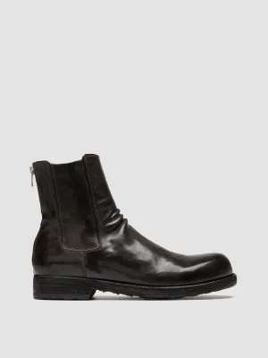 BULLA DD 104 - Grey Leather Zipped Boots