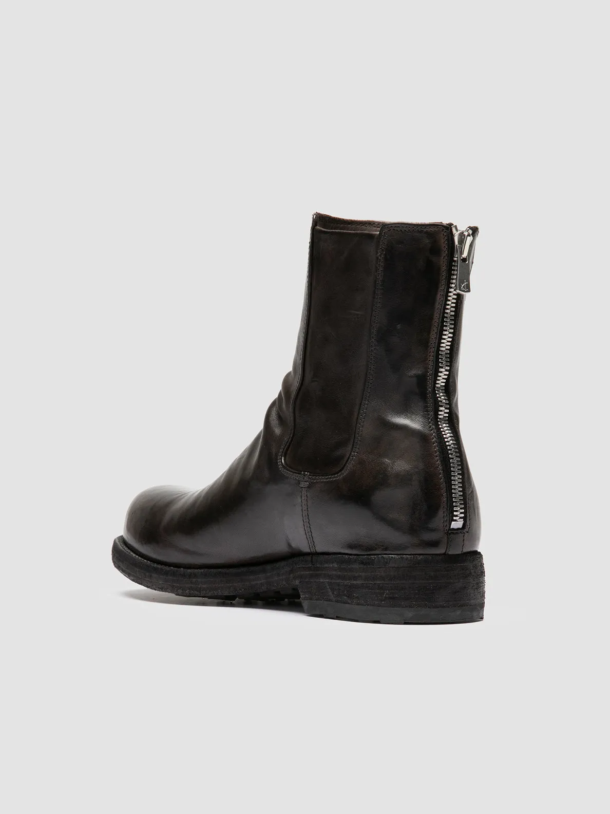 BULLA DD 104 - Grey Leather Zipped Boots