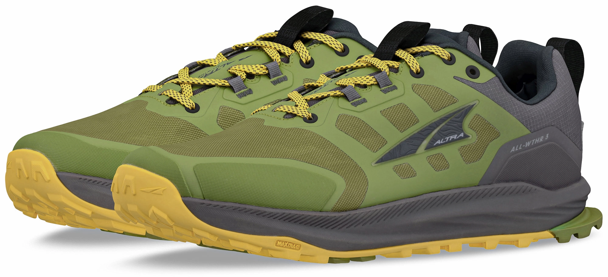 Altra Lone Peak 9 Waterproof Mens Trail Running Shoes - Green Beige Shoulder Bag With Buckle, Handcrafted, Pack It And Go