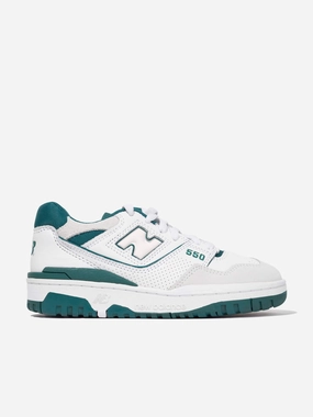 Buy Immediately New Balance Kids 550 Logo Trainers in White Easy to Use Metallic Leather, Elevate Every Day, Classic Leather Briefcase