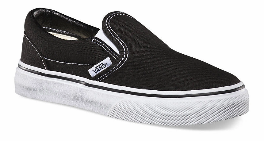 Professional Vans Kids Classic Slip-On Black/White Fast & Secure Checkout