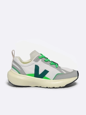 Claim Your Style, Quilted Buy Two Get One Free Veja Kids Light Alveomesh Canary Trainers in White Custom Made