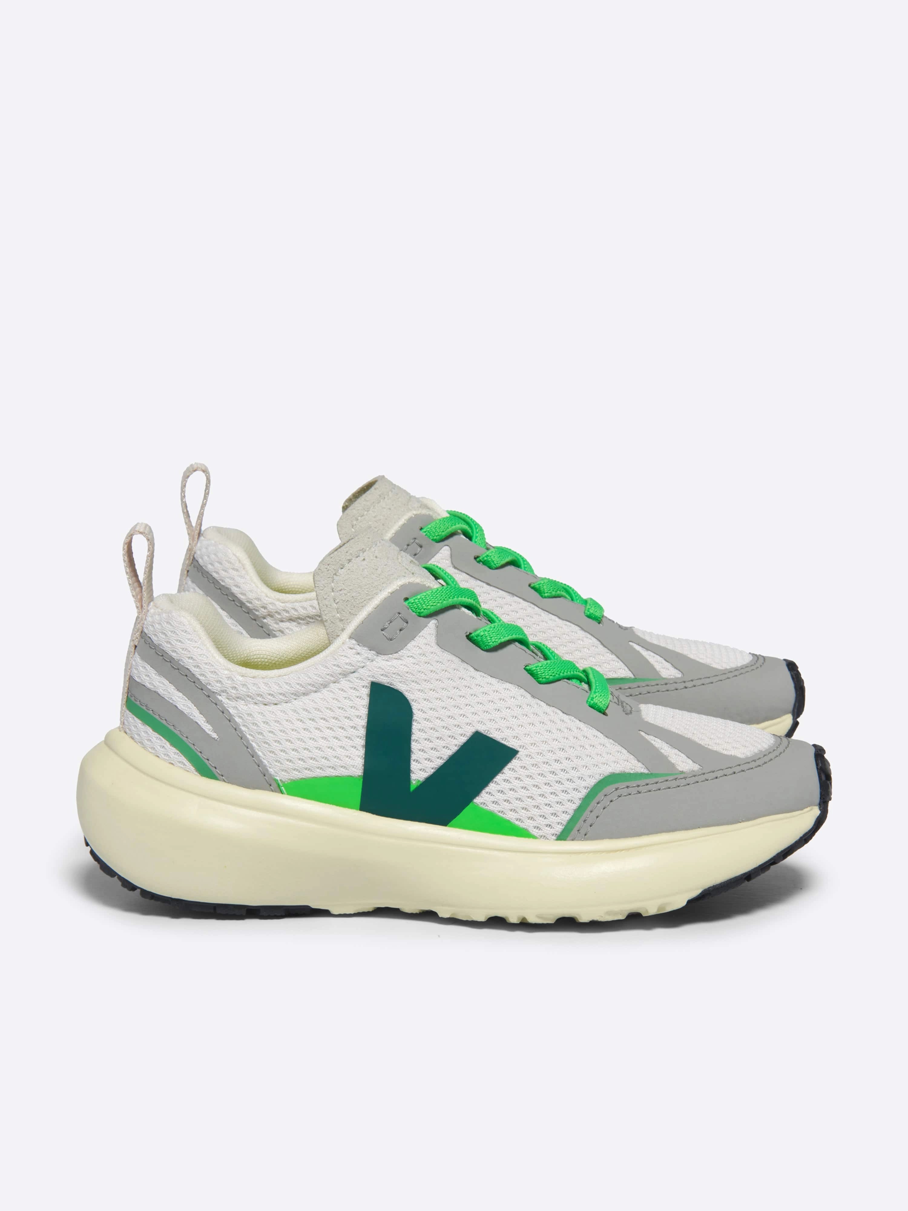 Ultimate Convenience Veja Kids Light Alveomesh Canary Trainers in White Your Perfect Fit