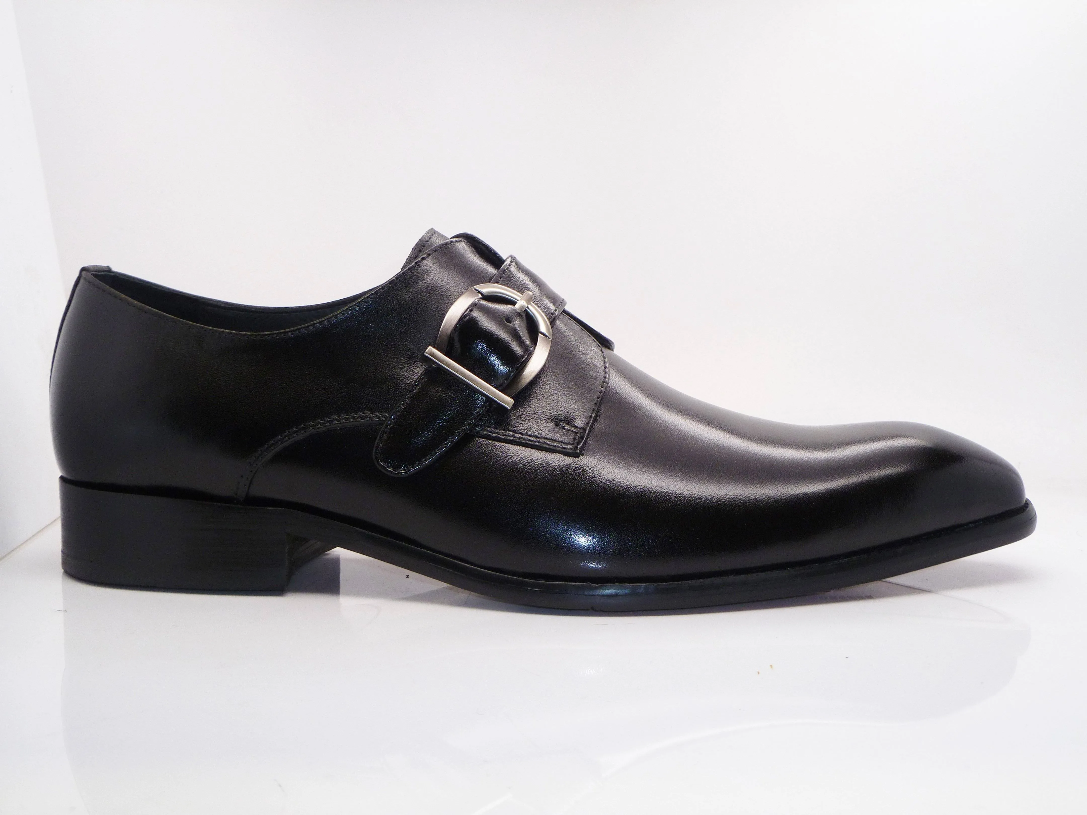Calfskin Monkstrap Black