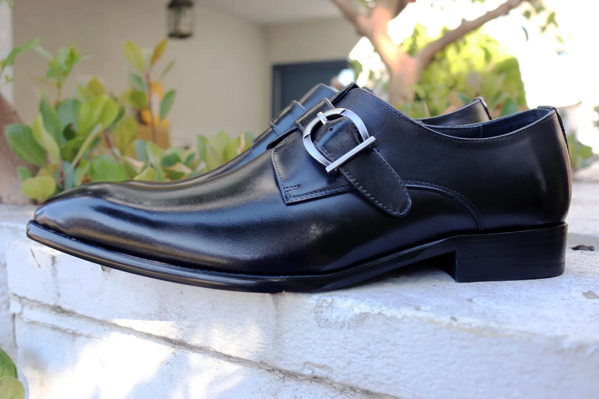 Calfskin Monkstrap Black