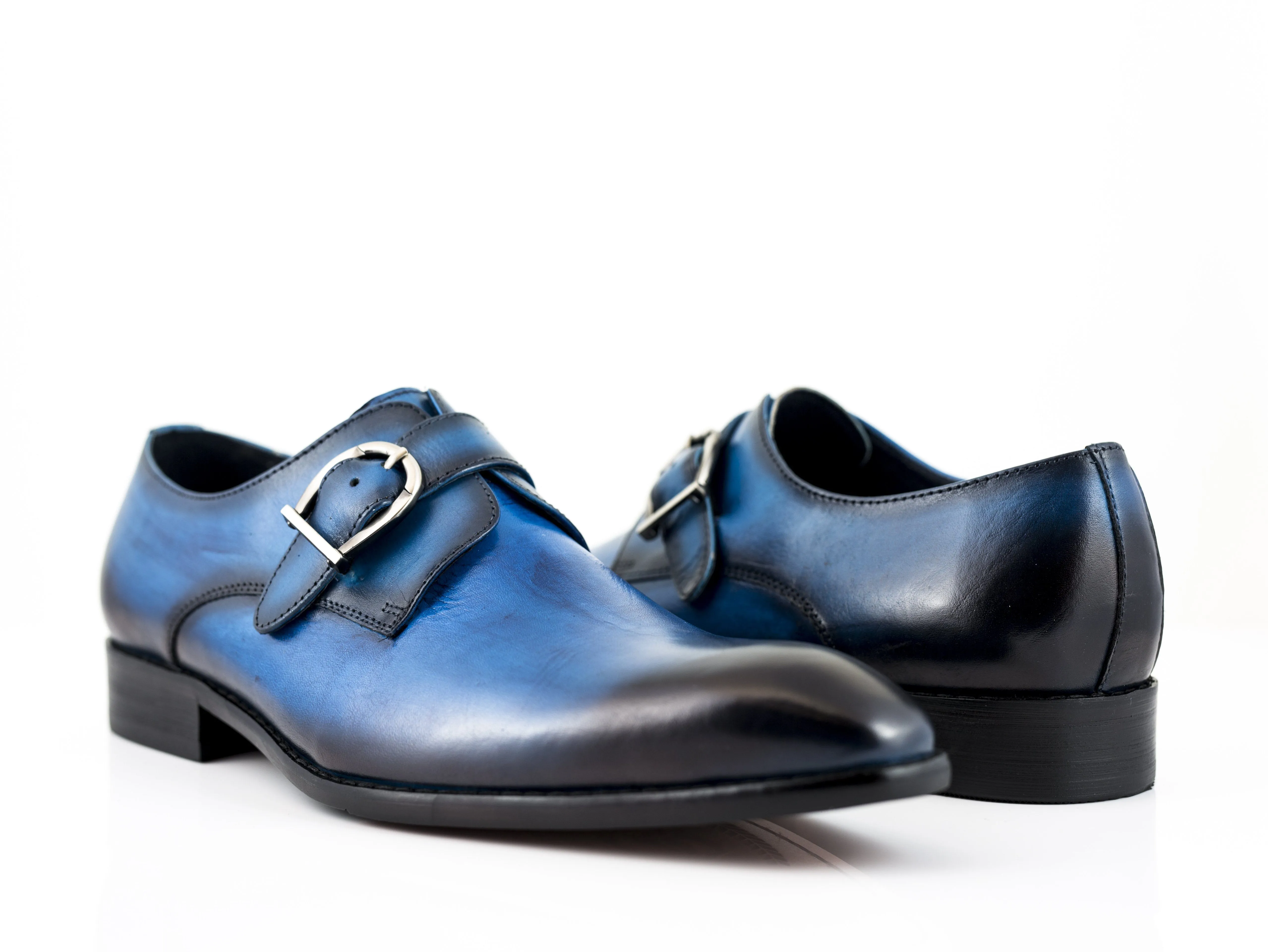 Calfskin Monkstrap Blue