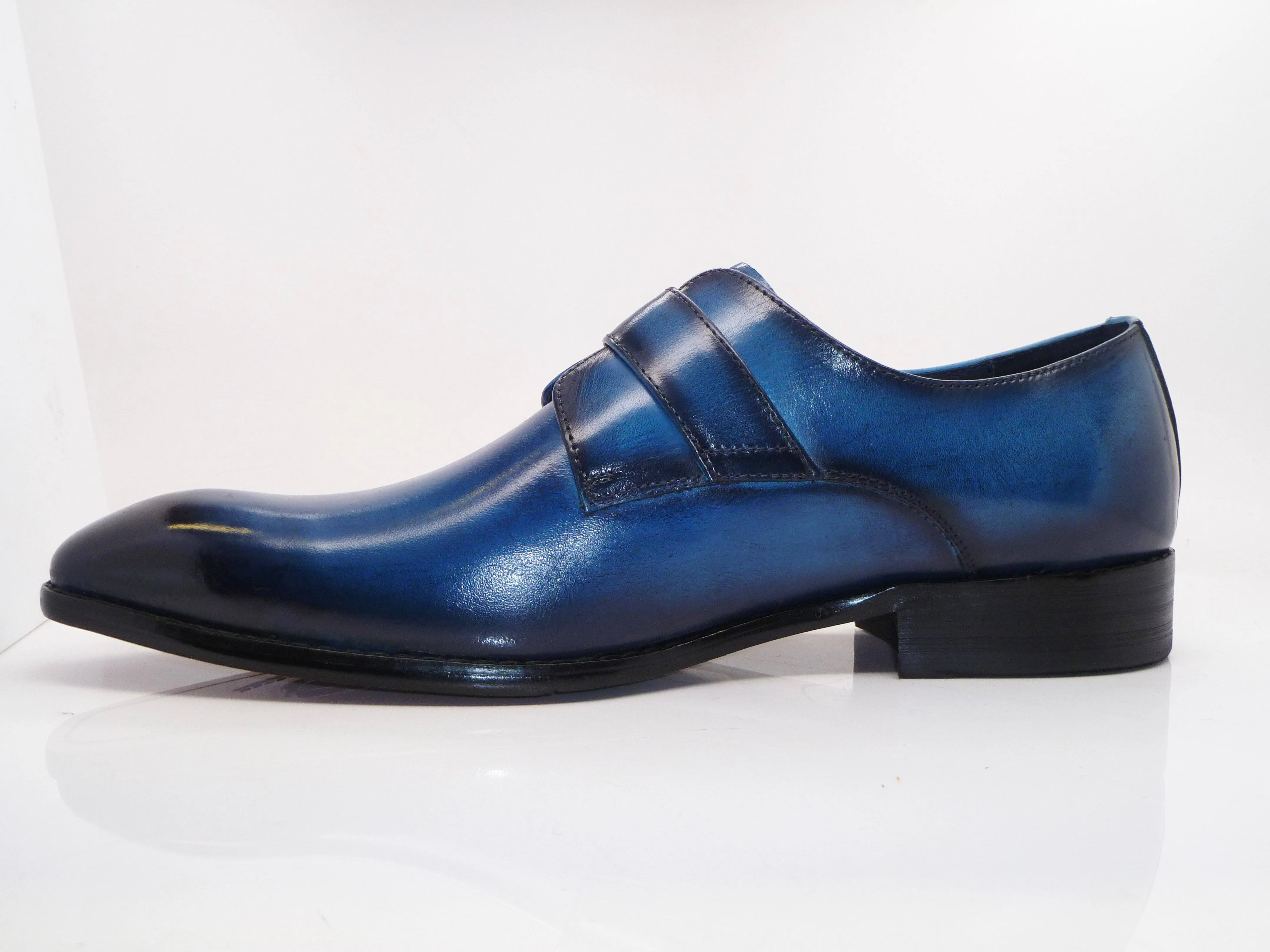 Calfskin Monkstrap Blue