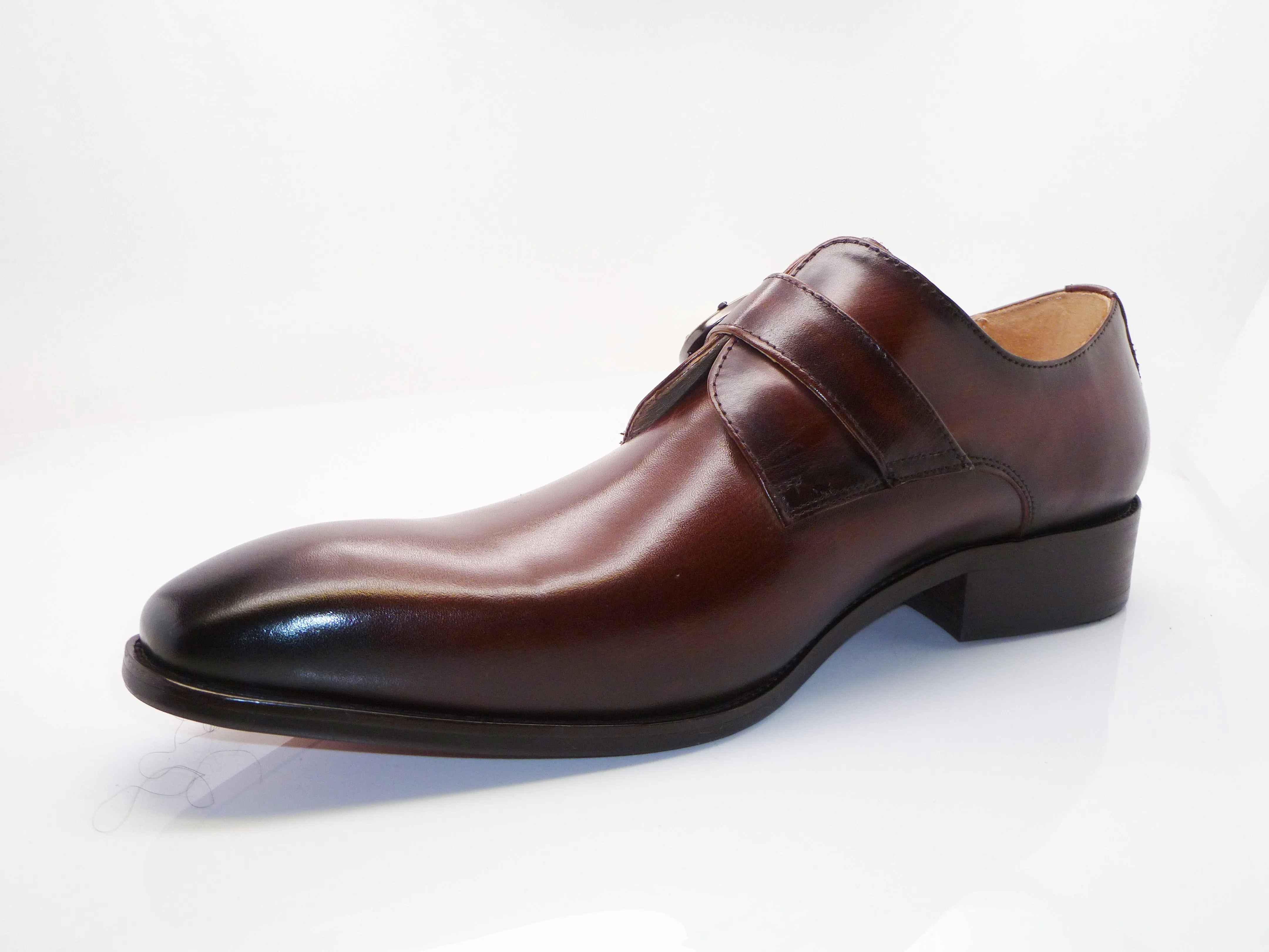 Calfskin Monkstrap Chestnut