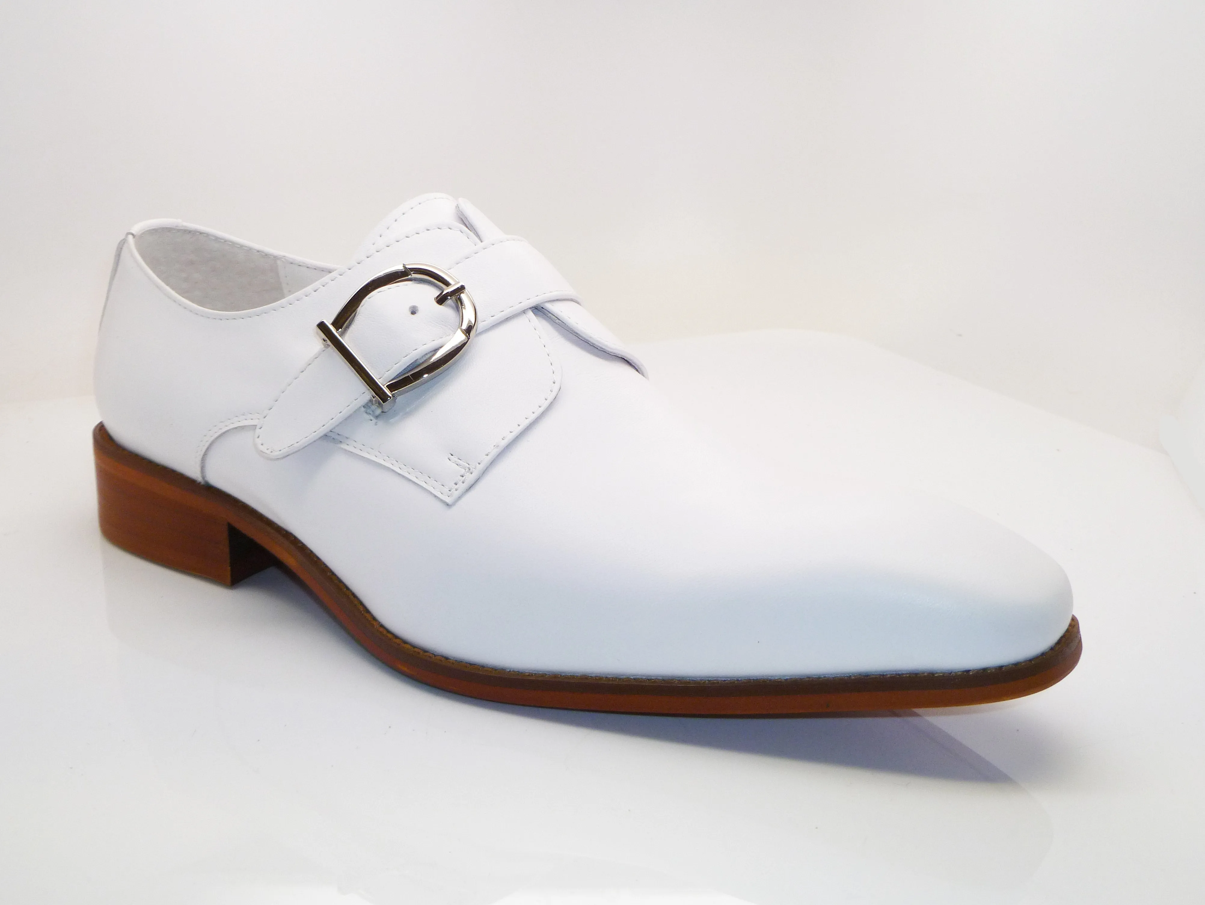 Calfskin Monkstrap White