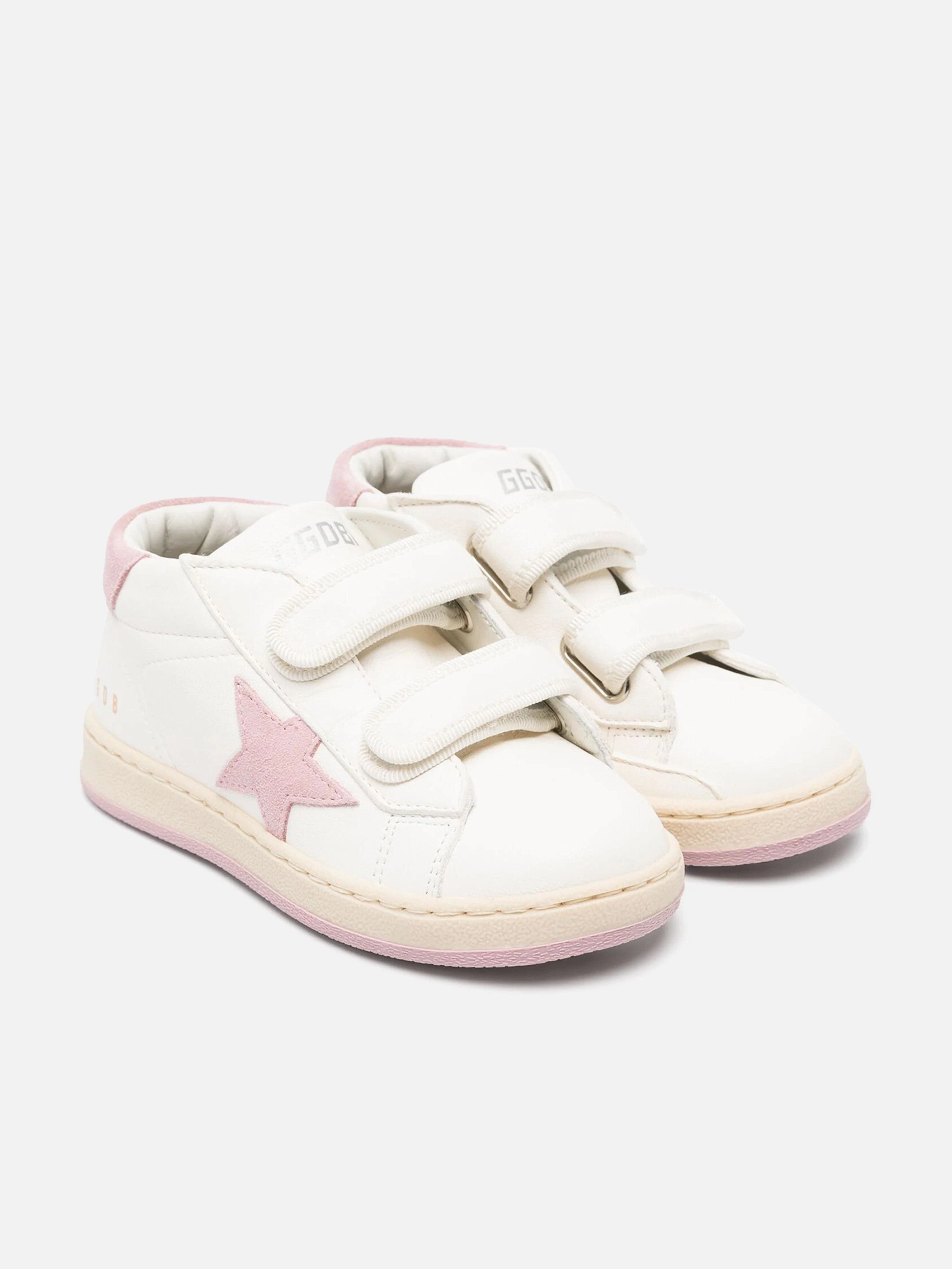 Join The Trend, Shop Now, Perfect For Gifting Golden Goose Girls Leather and Suede Star June Trainers in White