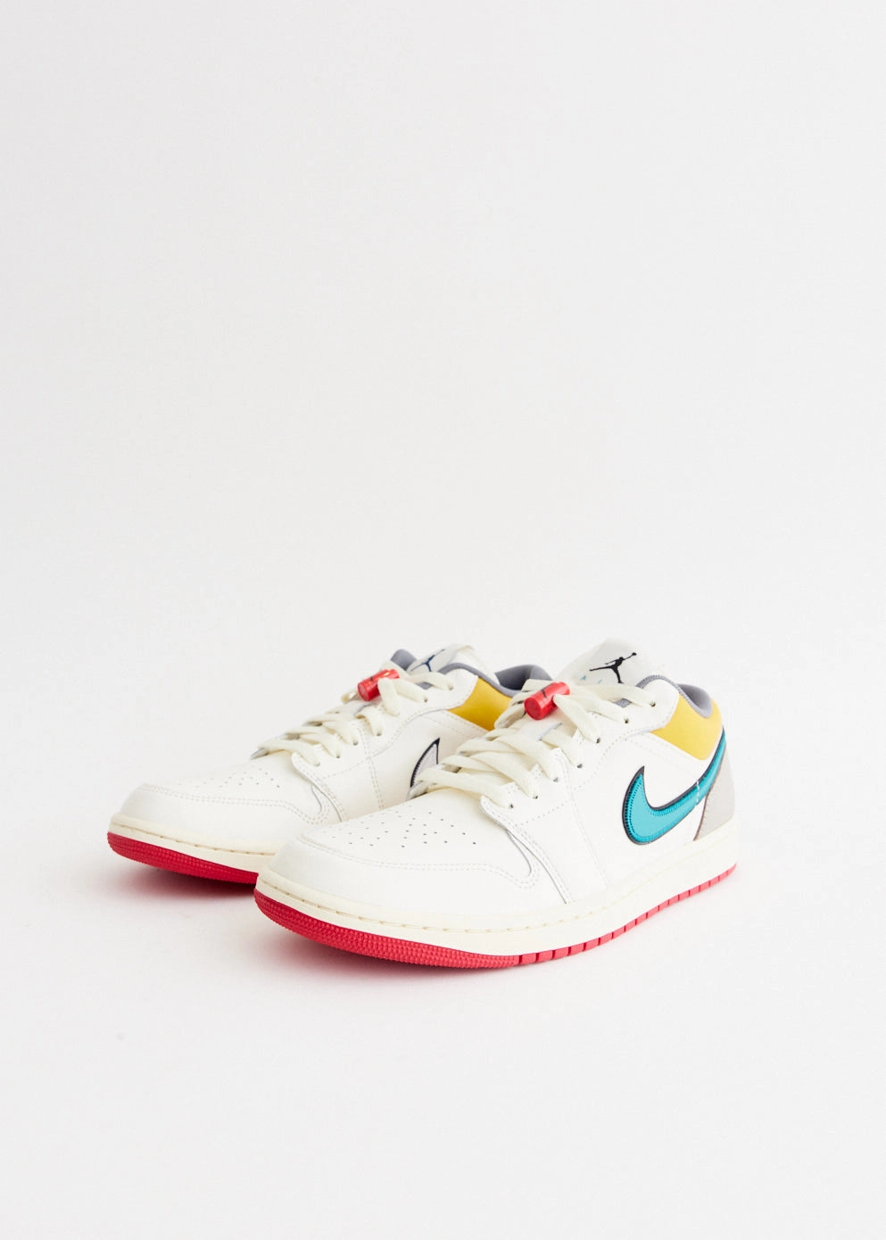 Travel Ready Air Jordan 1 Low PRM 'Sail Brave Blue' Sneakers