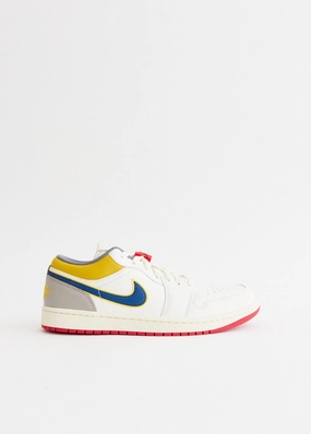 Stylishly Engineered Charity promotion Air Jordan 1 Low PRM 'Sail Brave Blue' Sneakers 7-Day Return & Exchange Pick Your Favorite