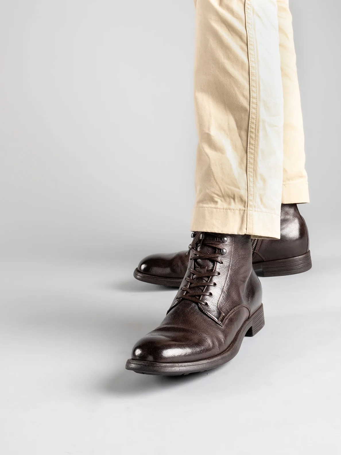 CHRONICLE 004 - Dark Brown Leather Ankle Boots