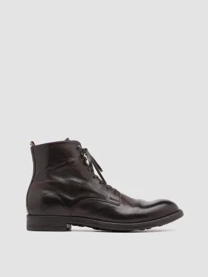 CHRONICLE 004 - Dark Brown Leather Ankle Boots
