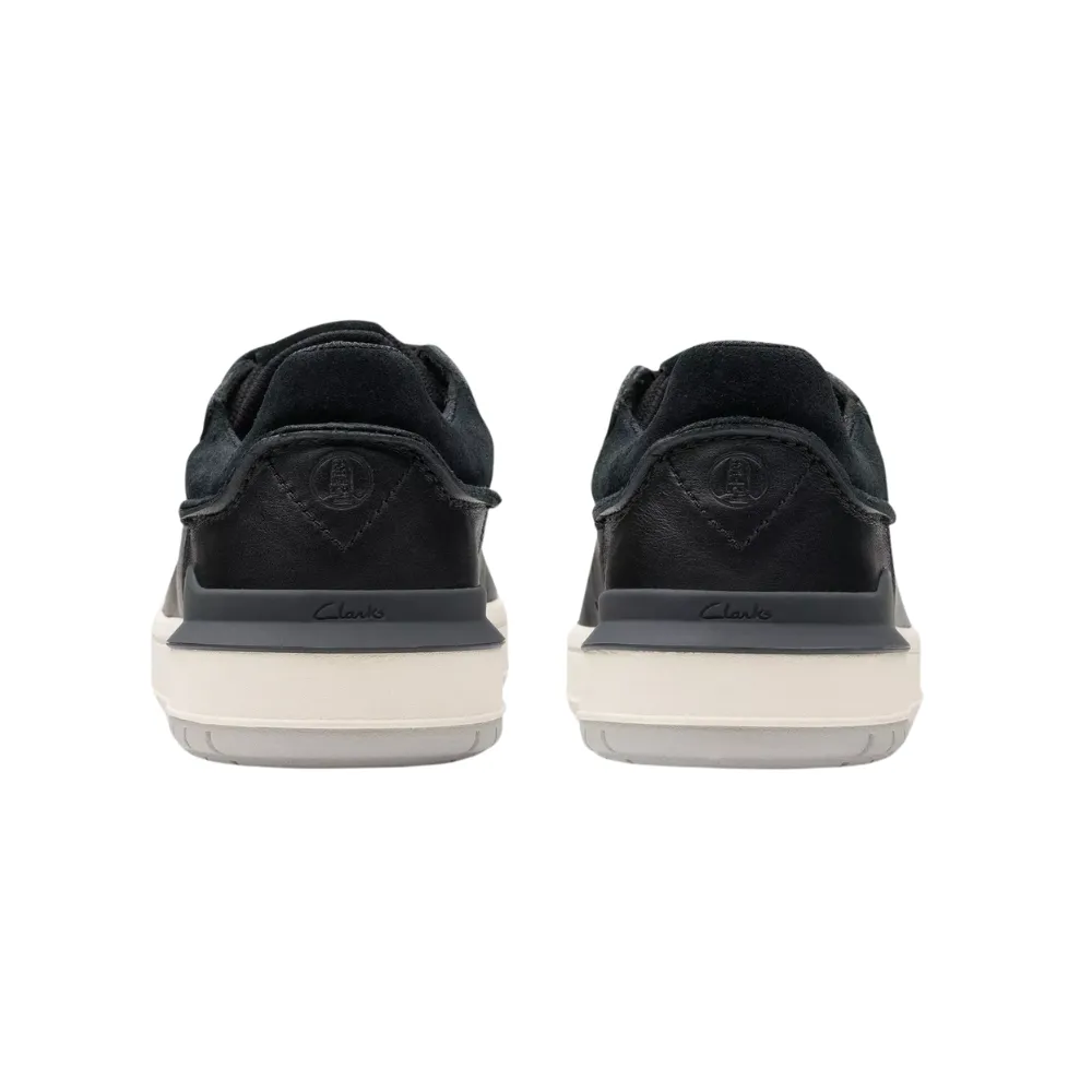 Clarks Courtlite 2 Run Black Leather Sneaker (Men's)