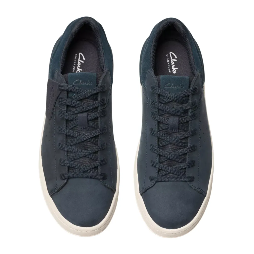 Clarks Courtlite 2 Run Navy Nubuck Sneaker (Men's)