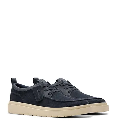 CLARKS POLDEN MOC NAVY SUEDE